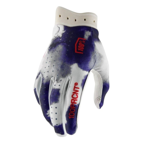 100% Мотоперчатки текстильные ITrack Blue/White 2026 в Москве